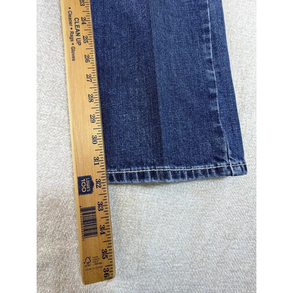 Ariat Men's 33x32 Blue M7 Straight Fit Slim Leg Western Denim Jeans Cowboy Pants